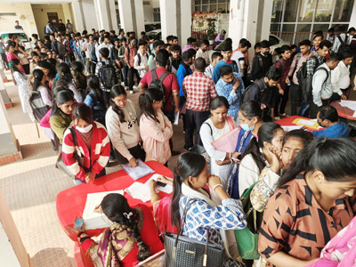 Job fair was conducted at Labour Commission office in Agartala on December 23 for private jobs.